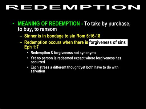 what does redeem mean in the bible.